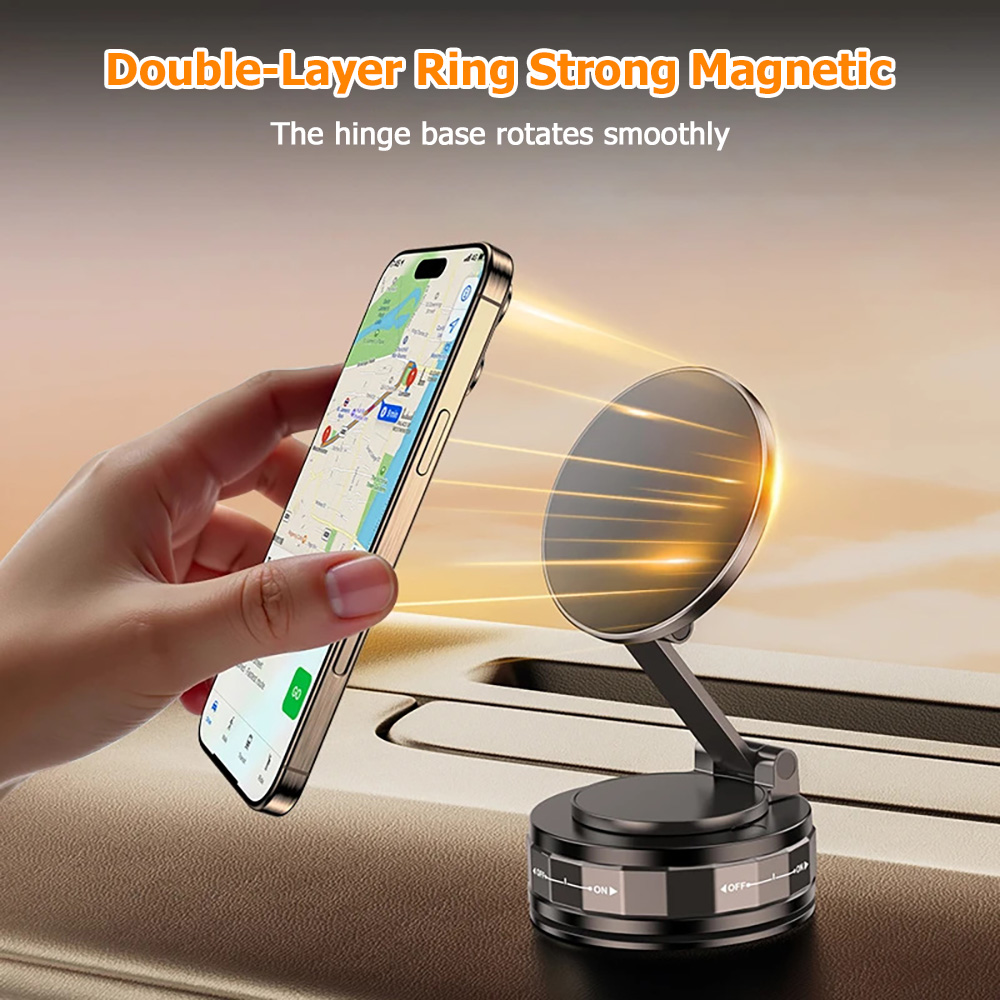 Travel Accessories Officeworks - Vacuum Suction Foldable Magnetic Car Phone