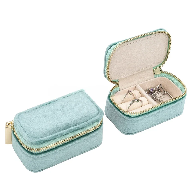 Travel Jewellery & Accessories Organiser - Mini Travel Jewelry Box, Ring Zipper