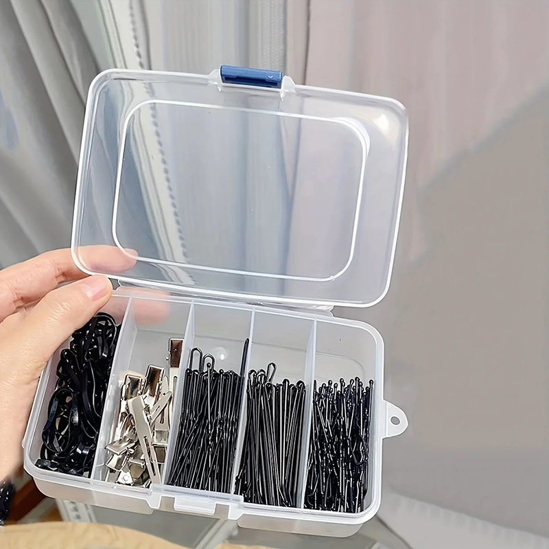 Accessories Travel Jewelry Box - New【Clear 5/6Grid Portable Plastic Hair Clips