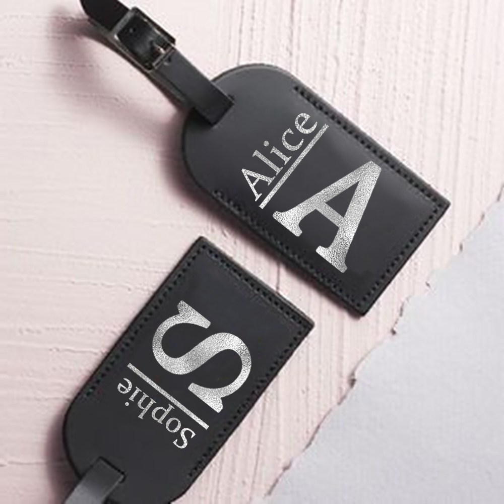 Travel Accessories B&M - Personalized Letter with Name Monogram Luggage