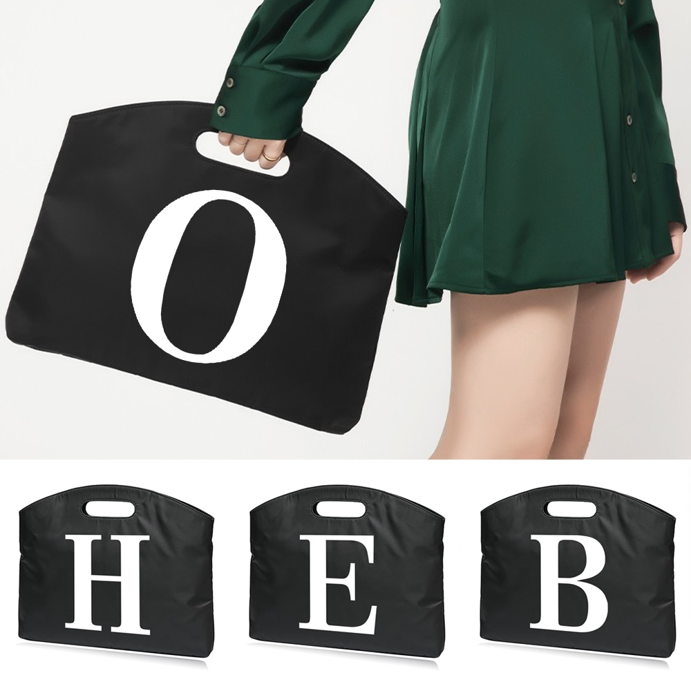 Travel Accessories Officeworks - White Letter Printed Briefcases Handheld Document