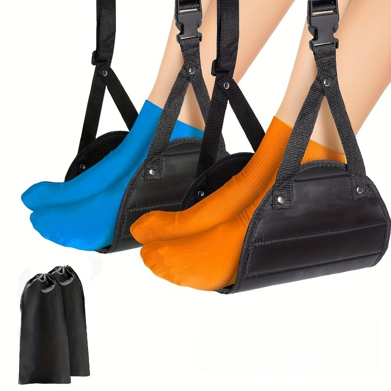 Travel Accessories On Plane - Airplane Foot Hammock, Foot Rest, Airplane