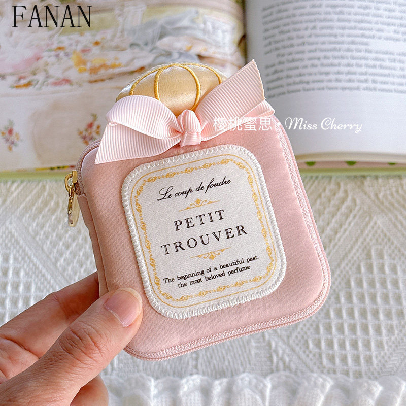 Accessories Travel Jewelry Box - Cute Girly Mini Bowknot Perfume Bottle