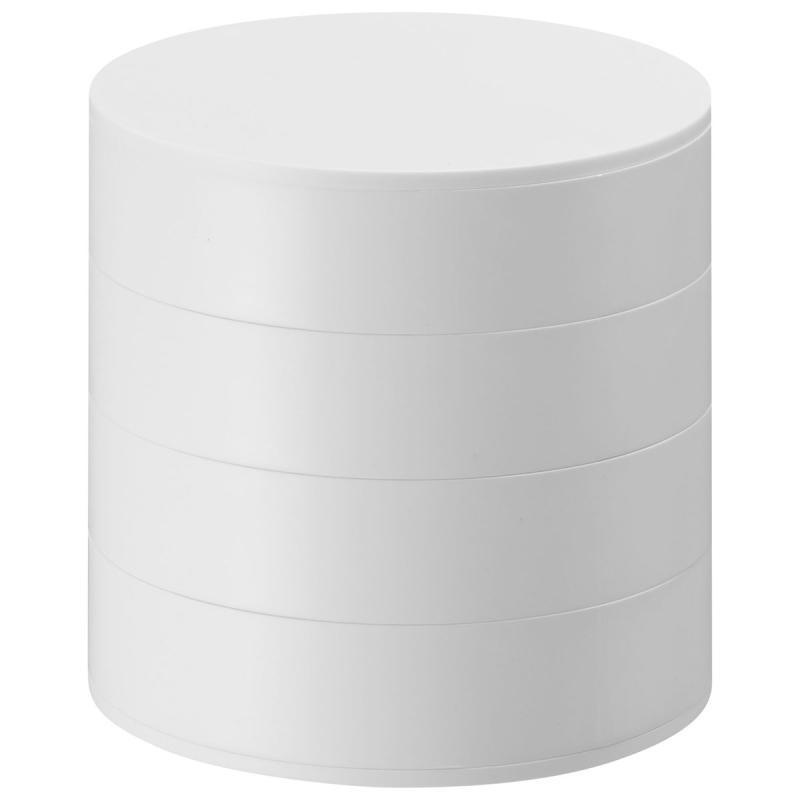 Travel Jewellery & Accessories Organiser - 4 Layers Rotating Jewellery Storage Box