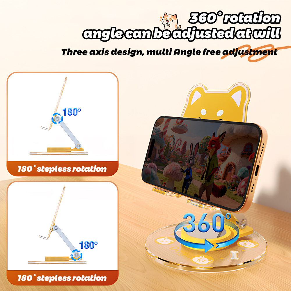 Cute Animal Phone Stand 360 Ro - đánh giá và giá Travel Accessories Officeworks