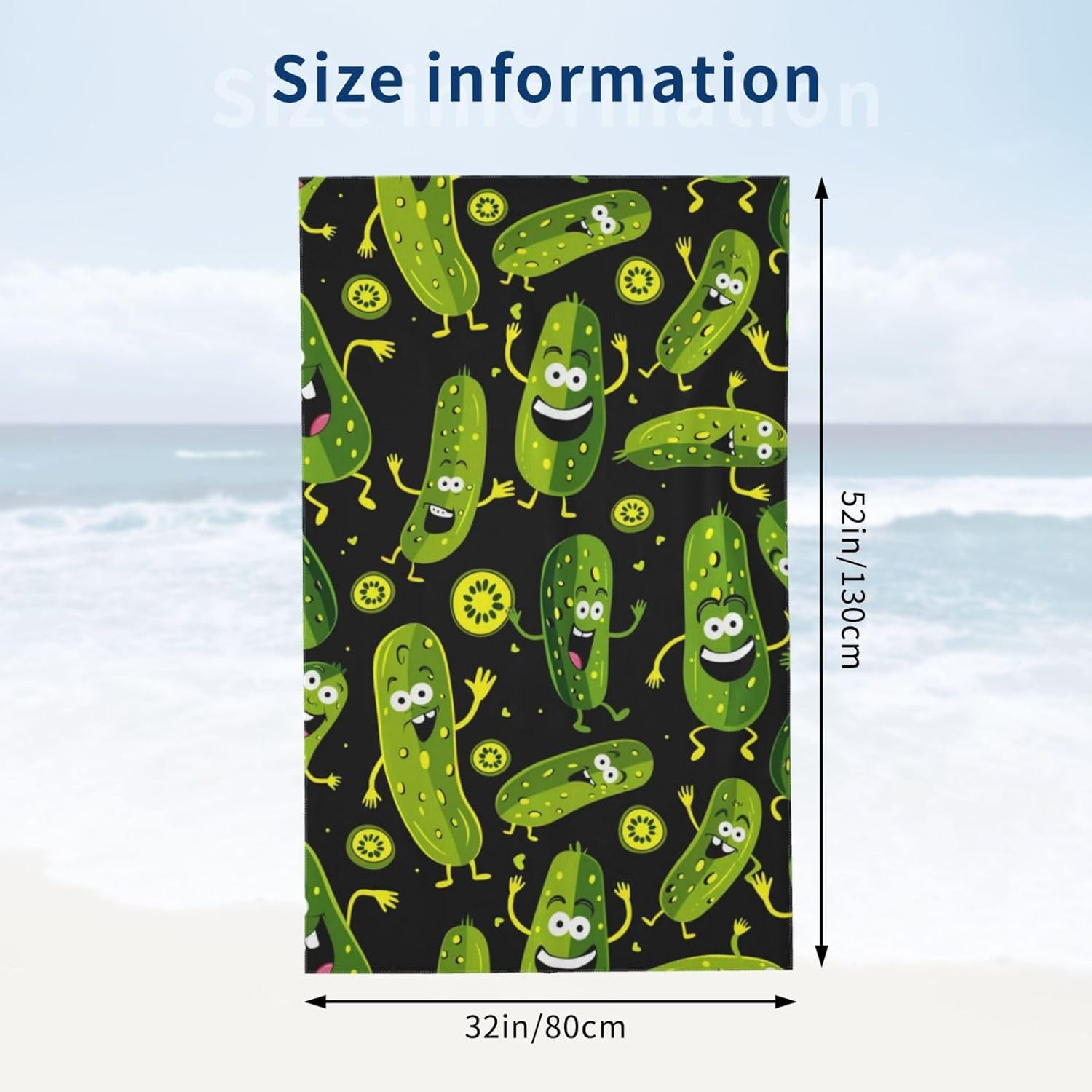 Funny Pickle Beach Towel, Soft - đánh giá và giá Travel Towel Quick Dry
