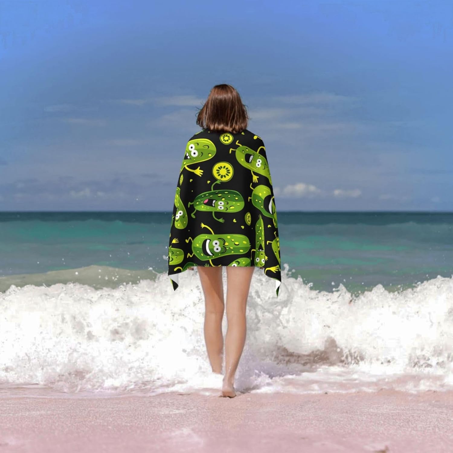 Funny Pickle Beach Towel, Soft - đánh giá và giá Travel Towel Quick Dry