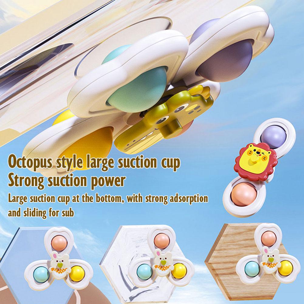 3PCS Suction Cup Rotating Toy  - đánh giá và giá Travel Accessories Baby