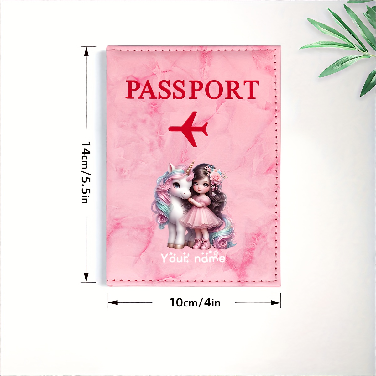 Unicorn Girl Pattern PU Passpo - đánh giá và giá Travel Accessories On Plane