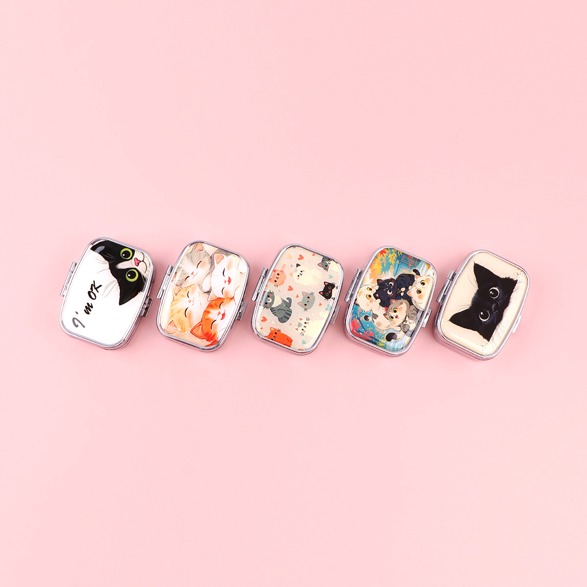 Black Cat Pill Boxes Cartoon A - đánh giá và giá Accessories Travel Jewelry Box