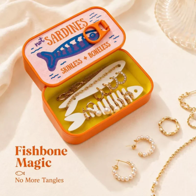 Cute Sardine Tin Shaped Mini J - đánh giá và giá Accessories Travel Jewelry Box