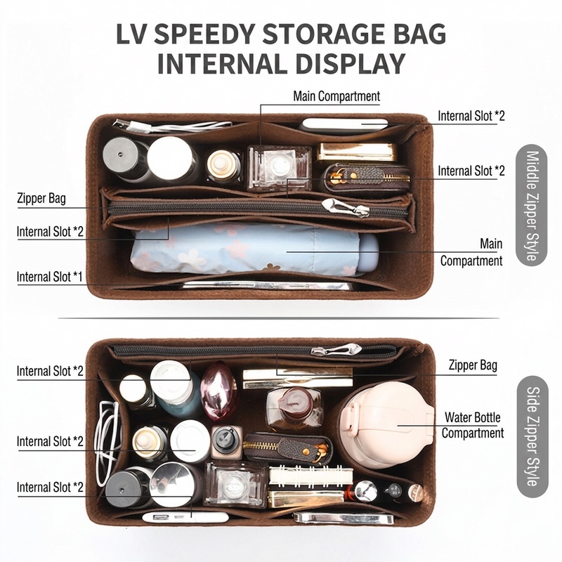 YU7 Felt Insert Bag Organizer  - đánh giá và giá Travel Accessories Lv