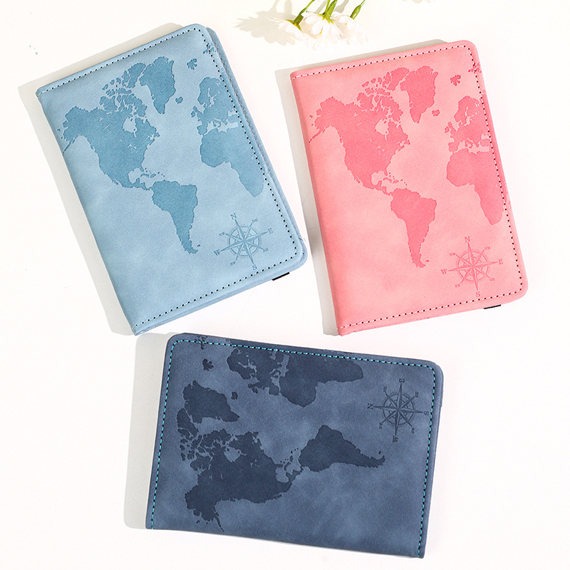 New Map Printed Passport Holde - đánh giá và giá Travel Accessories On Plane