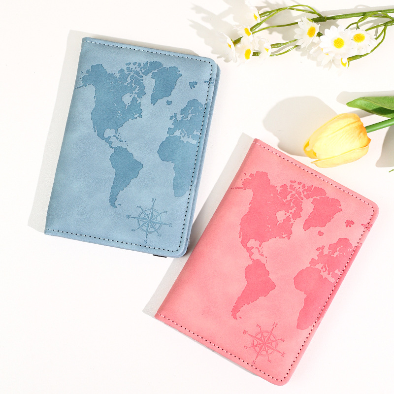New Map Printed Passport Holde - đánh giá và giá Travel Accessories On Plane