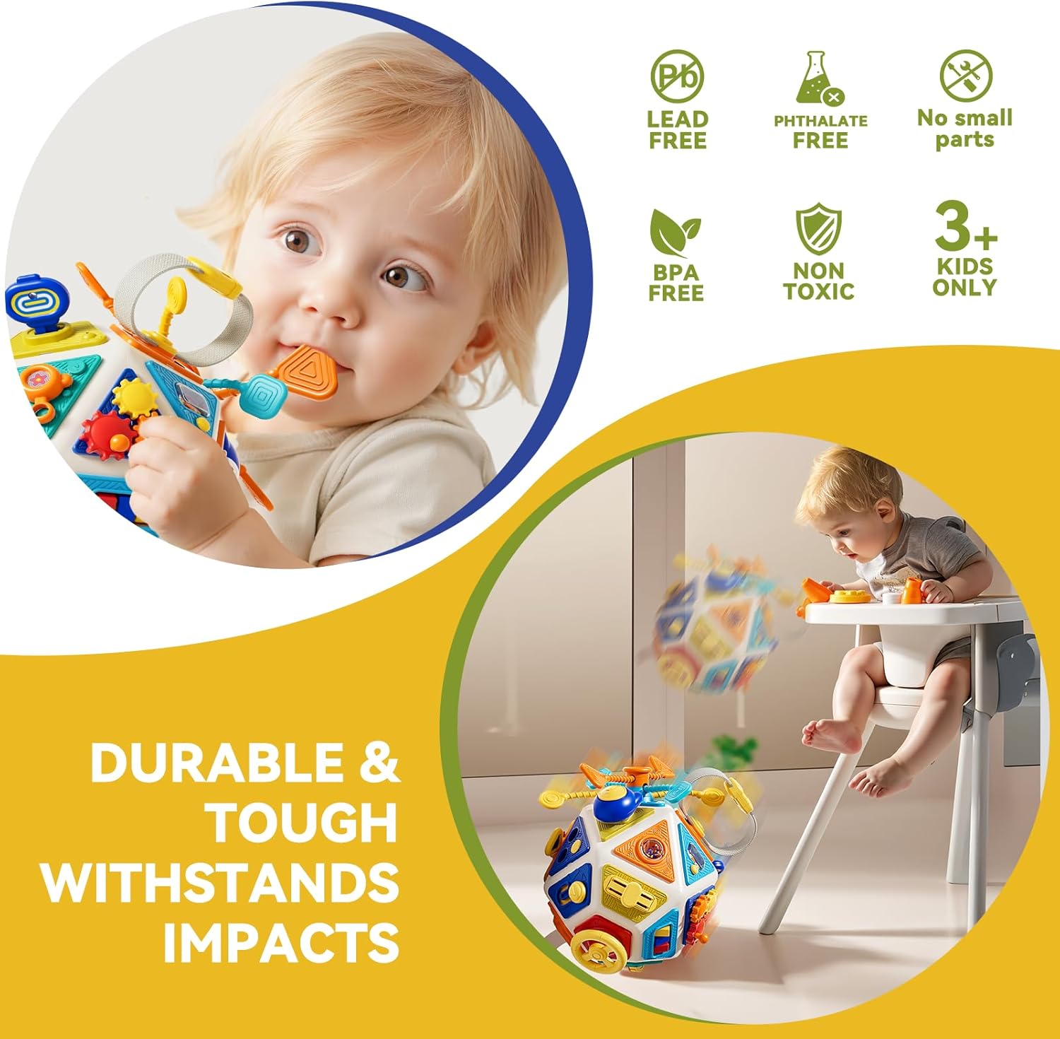Baby Busy Board Activity Cube  - đánh giá và giá Travel Accessories Baby