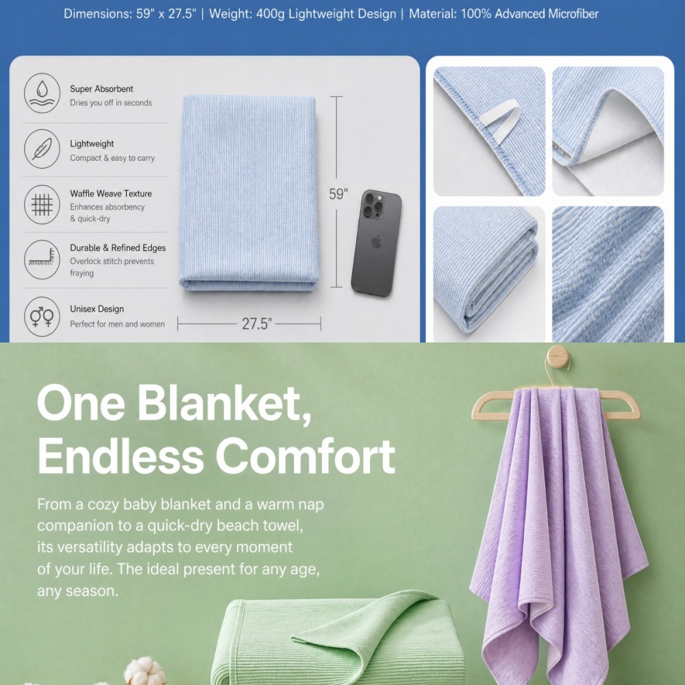 BRLPONVE 100% Cotton Striped B - đánh giá và giá Travel Towel Quick Dry