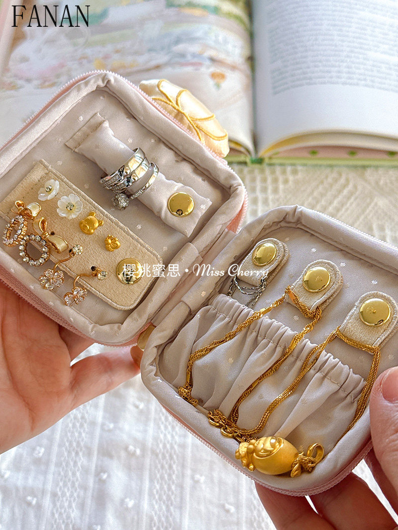 Cute Girly Mini Bowknot Perfum - đánh giá và giá Accessories Travel Jewelry Box