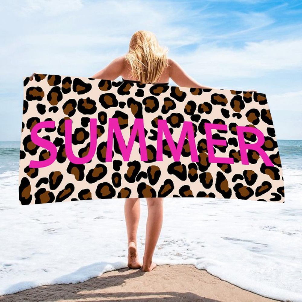 Leopard Print Bath Towel 70x14 - đánh giá và giá Travel Towel Quick Dry