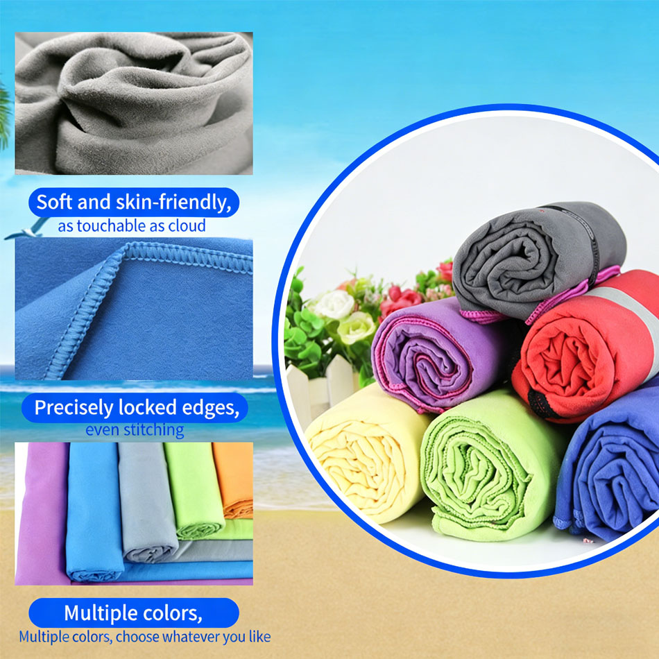 1PC Microfiber Beach Towel Qui - đánh giá và giá Travel Towel Quick Dry