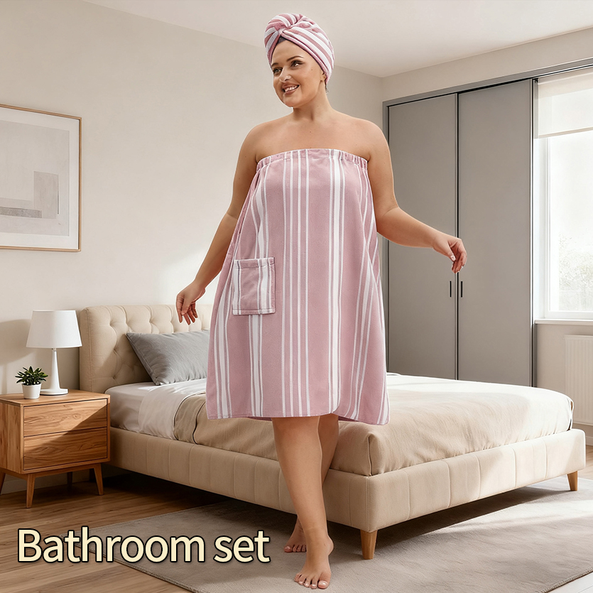 Luxury Striped Wearable Bath T - đánh giá và giá Travel Towel Quick Dry