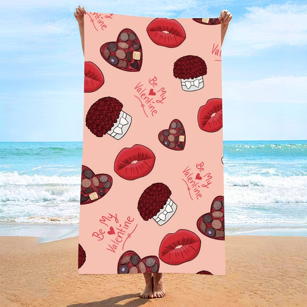 Heart Symbol Bath Towel 27x55i - đánh giá và giá Travel Towel Quick Dry