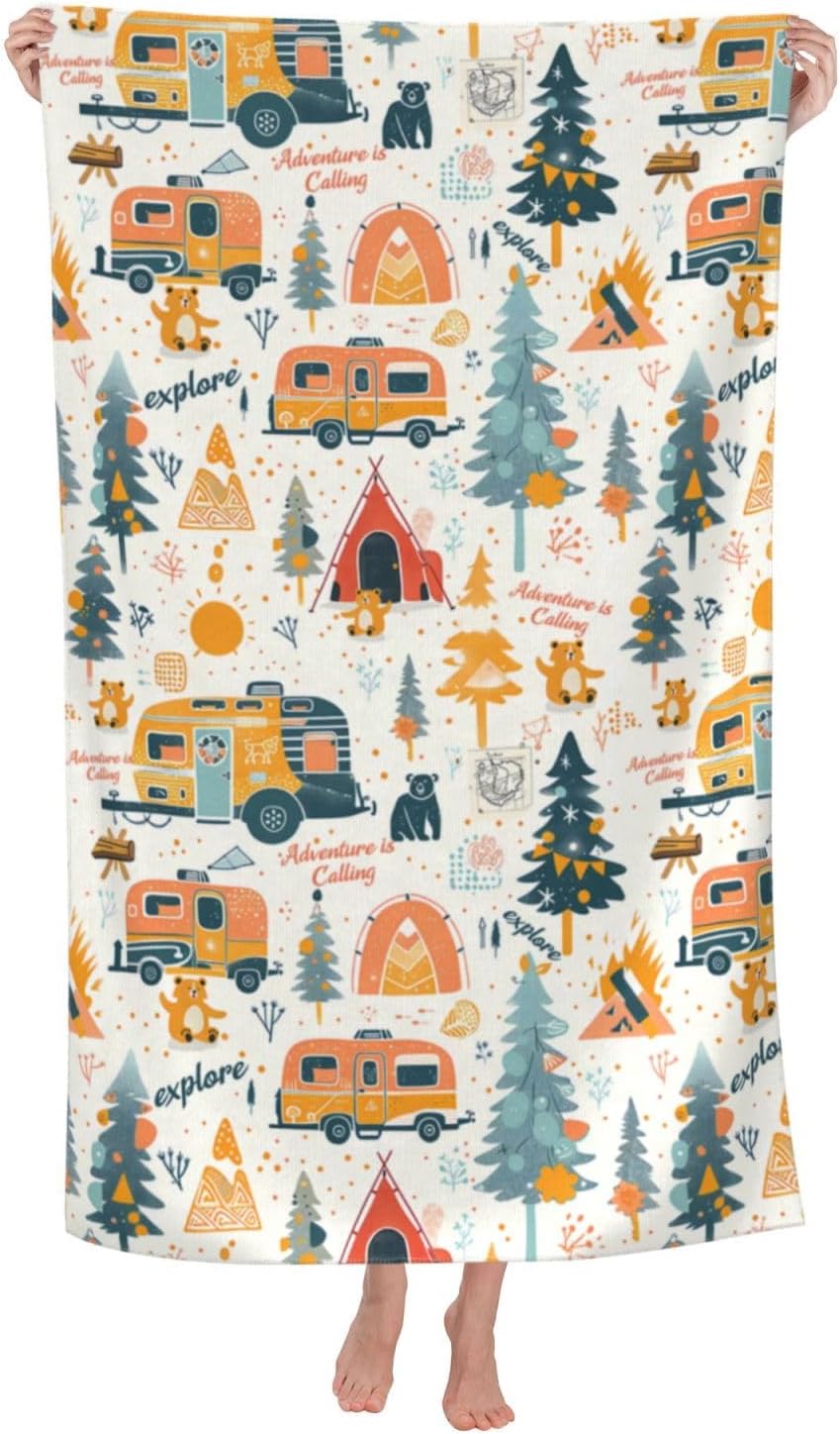 Camping Adventure Beach Towel  - đánh giá và giá Travel Towel Quick Dry