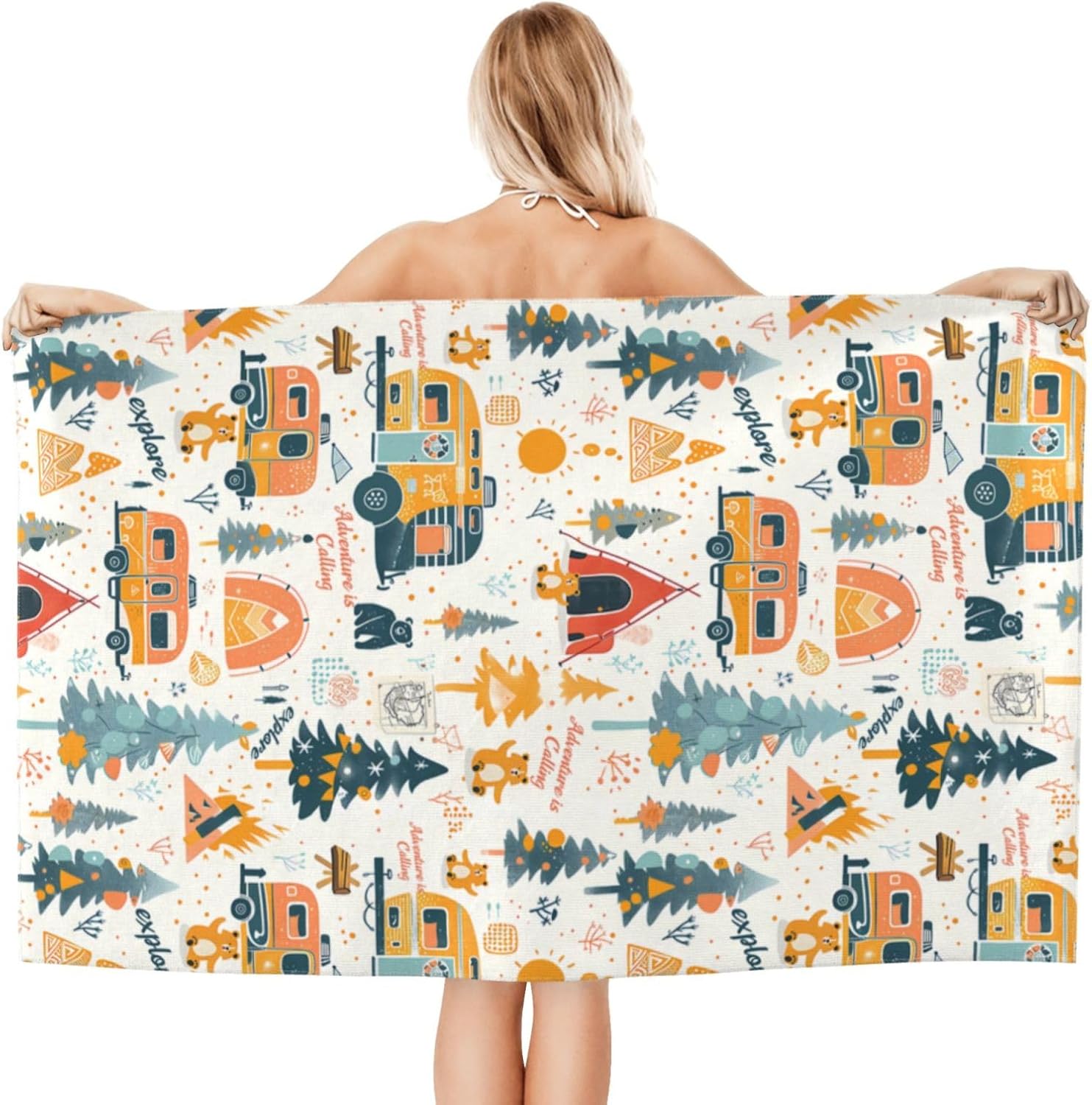 Camping Adventure Beach Towel  - đánh giá và giá Travel Towel Quick Dry