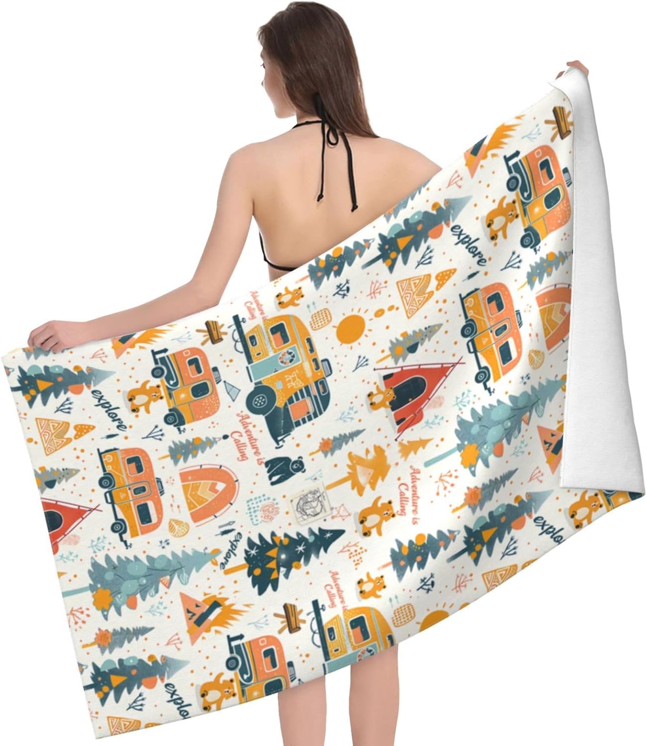 Camping Adventure Beach Towel  - đánh giá và giá Travel Towel Quick Dry